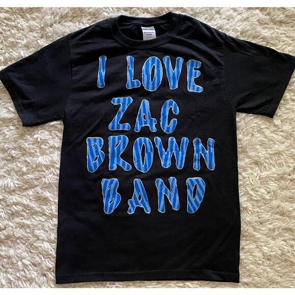 I LOVE ZAC BROWN BAND Custom T-shirt - Picture 1 of 3